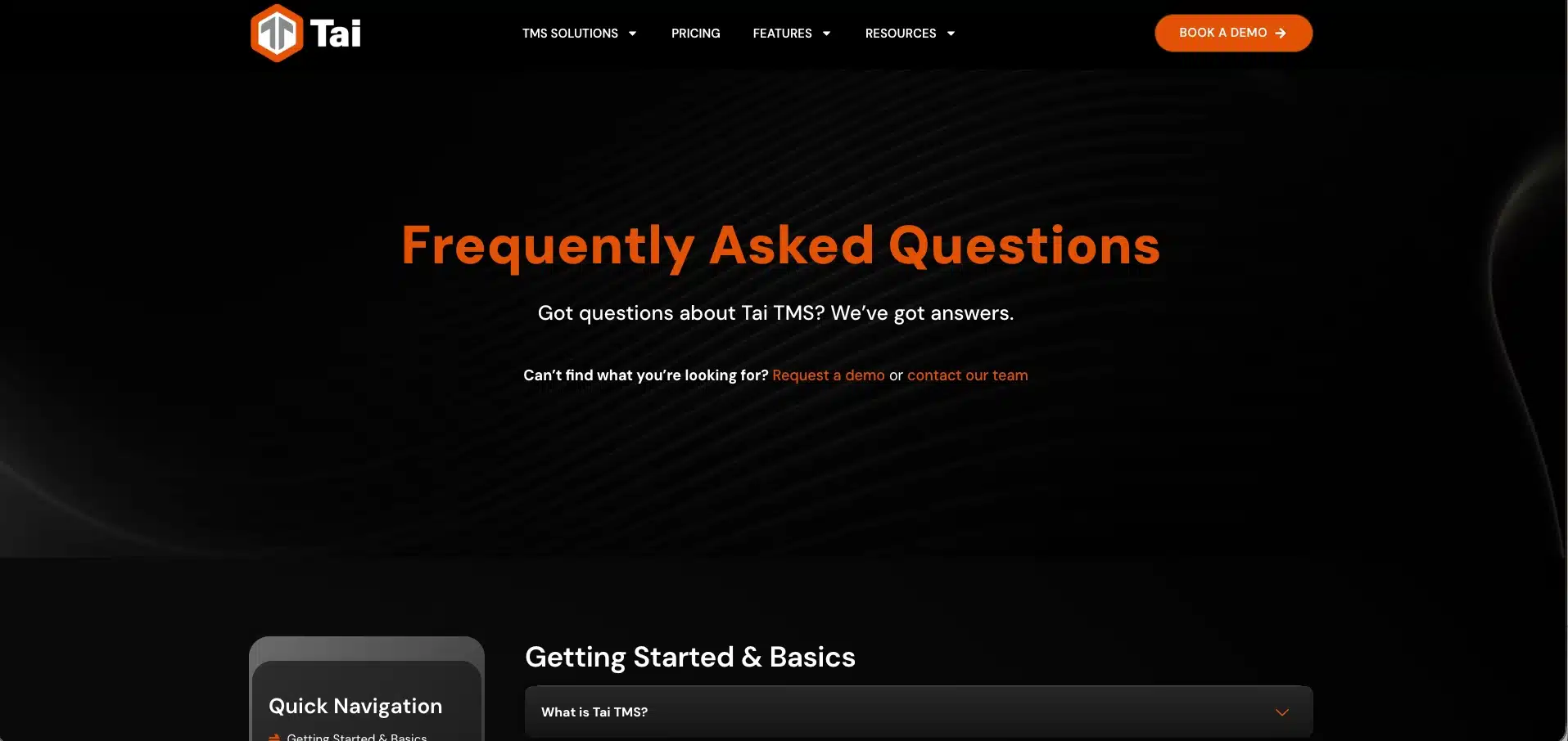 Tai Software Freight Broker TMS FAQ | Tai Software