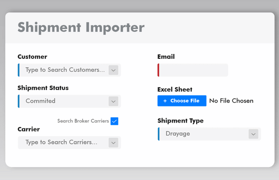 Tai drayage shipment importer turning a master bill into container shipments