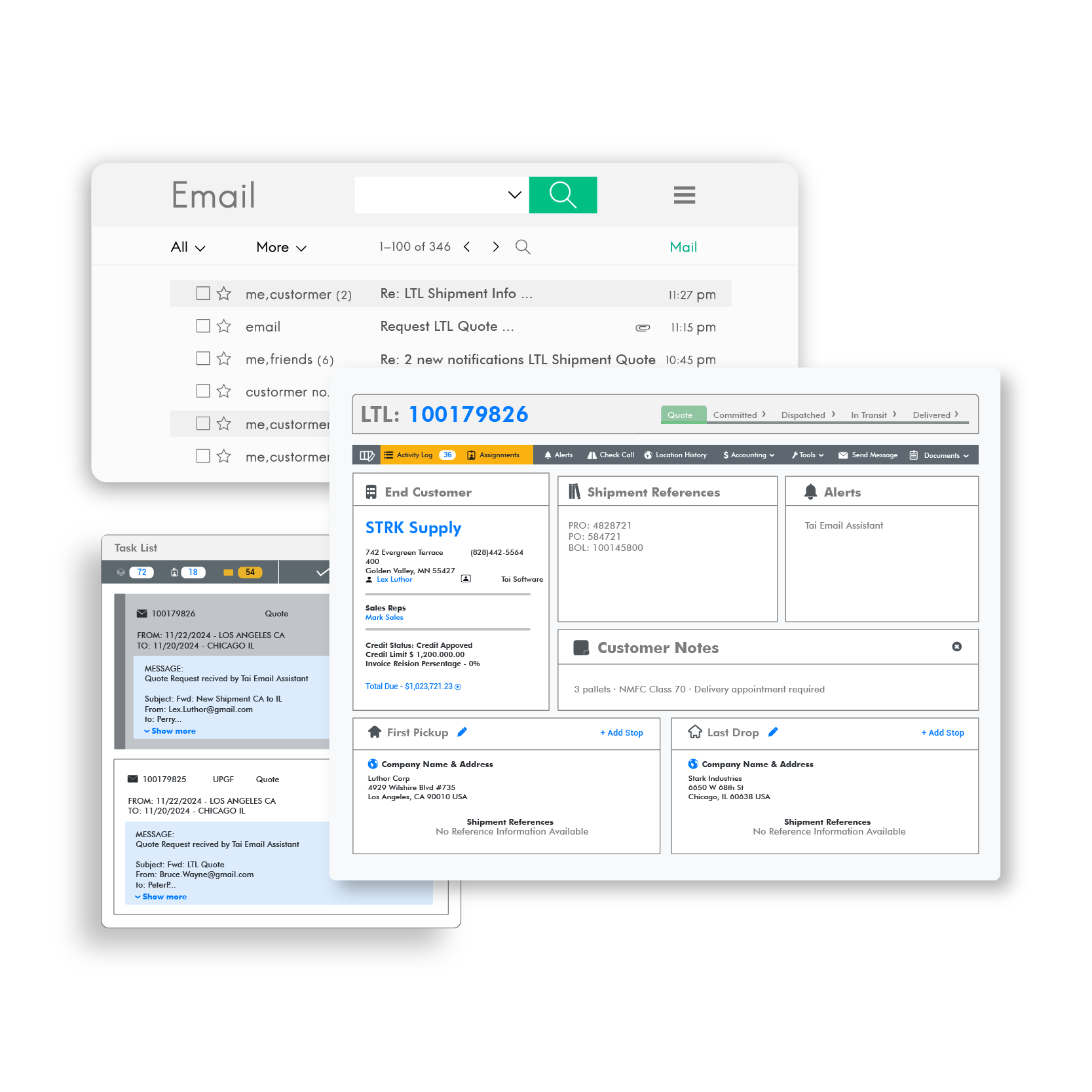 Tai AI email to quote integration