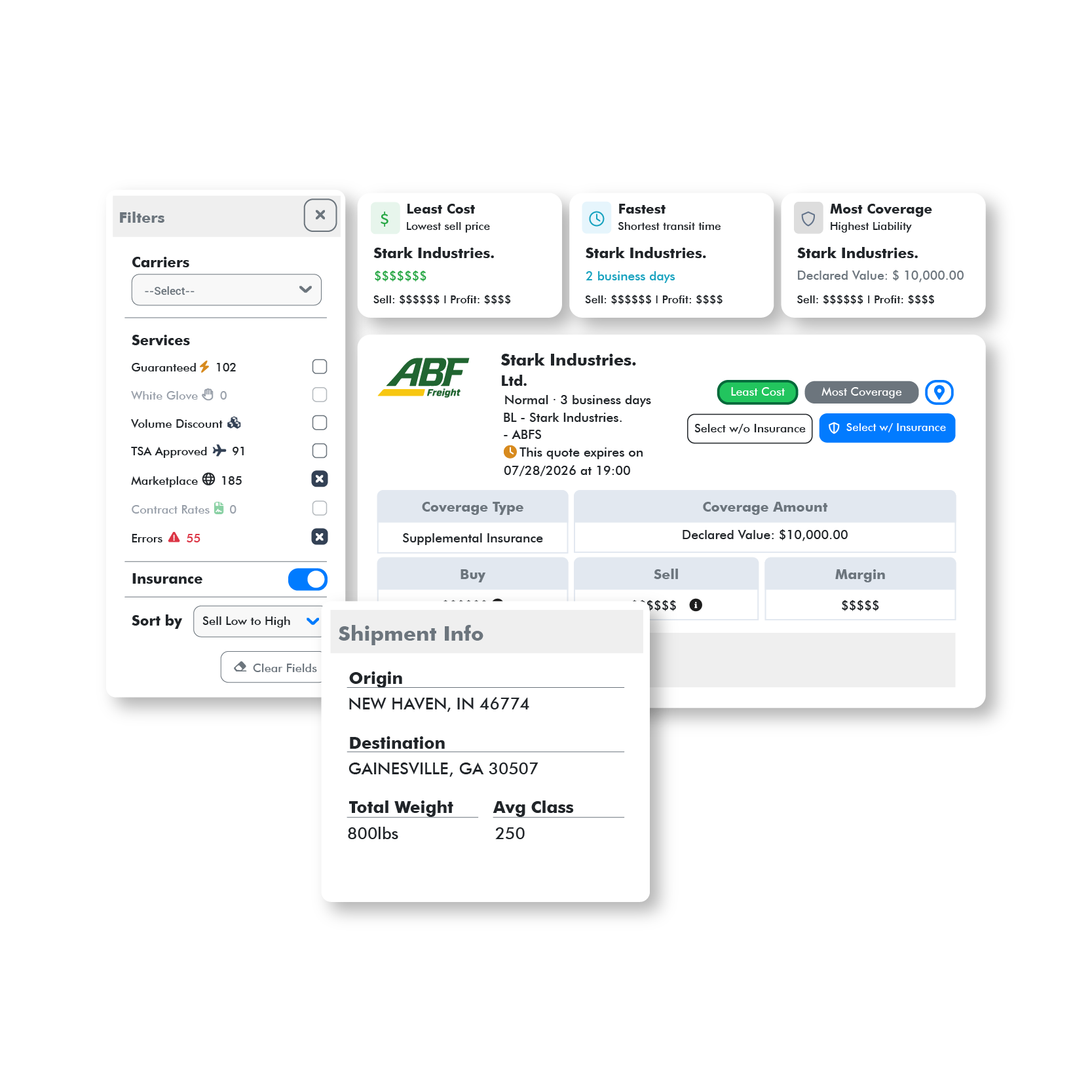 Tai branded customer portal for LTL